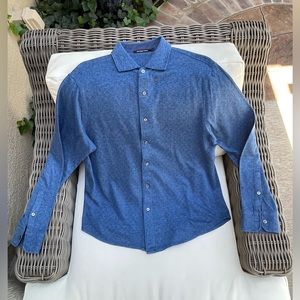 Bugatchi / Men’s Knit Button Down Shirt